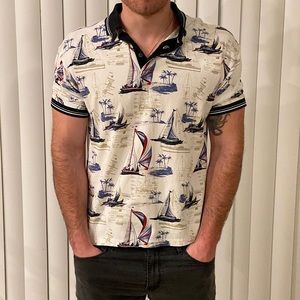 Vintage sailboat polo
